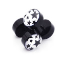 Fake Plugs für Herren mit Stern Motiv 8 mm