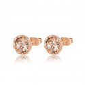 Ohrringe für Damen "Little Stone" in roségold und champagner
