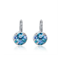 Ohrringe für Damen vergoldet mit blauen Steinen
