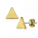Ohrringe für Damen Dreiecke goldfarben