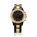 Armbanduhr für Damen "Black & Gold" in gold und schwarz