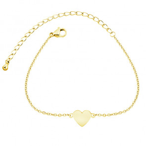 Edelstahl Damen Armband "Love" goldfarben