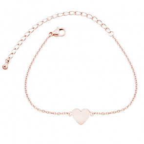 Edelstahl Damen Armband "Love" rosegoldfarben