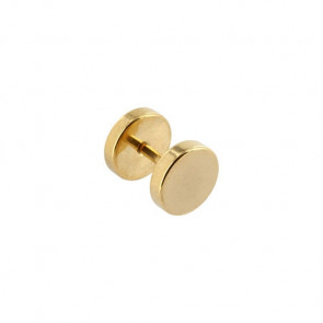 Fake Plugs in gold-10 mm