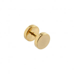 Fake Plugs in gold-12 mm