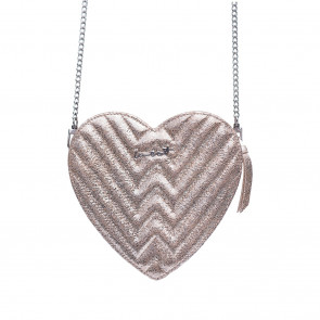 WEAT Handtasche "Heart Bag Glitter" Echt Leder-Bild 1