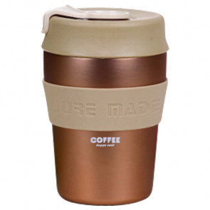 Coffee To Go Cup - Kaffeebecher - Edelstahl bronze - 280ml-Bild1