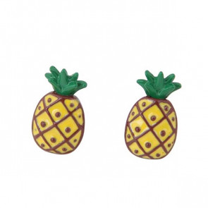 Ananas Ohrstecker in gelb