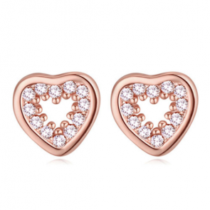 Ohrringe für Damen "Little Heart" rosegoldfarben