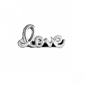 Purelei Schriftzug Charm love in silber