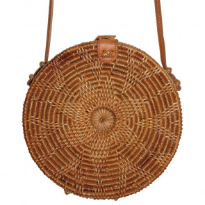 Original Bali Rattanbag mit Blumenmuster natur-Bild 1