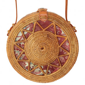 Original Bali Rattanbag mit Sternmuster natur-Bild 1