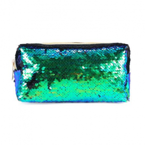  Kosmetiktasche Make-Up Tasche "Mermaid" grün-Bild 1