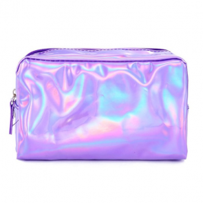  Kosmetiktasche Make-Up Tasche "Holographic Gold" lila-Bild 1