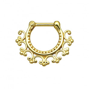 Nasenring - Septum in gold aus Chirurgenstah