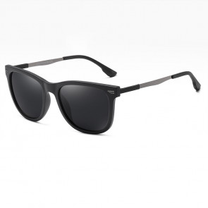 Sonnenbrille für Herren schwarz/silber mit schwarz getönten Gläsern-Bild1