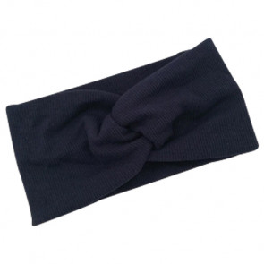 Stirnband gerippt im Schleifen Look navyblue