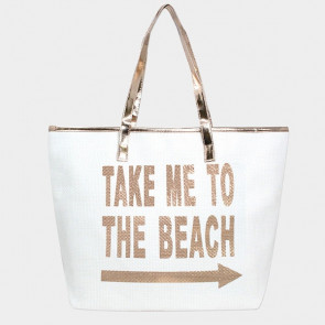 Strandtasche mit Aufschrift