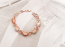 Damen Armband in rosegold mit bunten Steinen-Bild 3