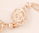 Damen Armband in rosegold mit Blumen - Bild 2