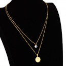 Damen Schmuckset "Stones" Edelstahl & goldfarben-Bild2