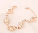 Damen Armband in rosegold mit Blumen - Bild 3