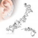 Ear Climber in silber mit Sternen-Bild 1
