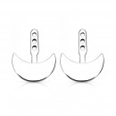 Ear Jacket Ohrringe in silber mit Halbmondform-Bild 1