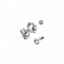 Ear Jacket Ohrringe in silber mit Schleife und Kristallsteinen-Bild 3