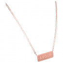 Edelstahl Halskette "Amour" rosegoldfarben