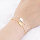 Edelstahl Armband goldfarben mit Elefantenanhänger