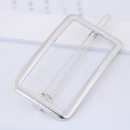 Haarklammer für Damen "Rectangle" silberfarben