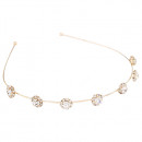 Damen Haarreif in gold mit Strass