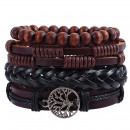 Mehrreihiges Armband Set für Herren "Cross"-Bild1