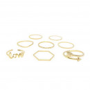 Ring Set in gold mit Love und Pfeil Ring-Bild 1