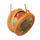 Original Bali Rattanbag mit handgewebtem Sternmuster natur/schwarz-Bild2